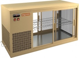 Настольная холодильная витрина HICOLD VRL T 1300 L Beige