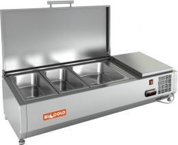 Холодильная витрина HICOLD VRTU 1000 1/3 для ингредиентов к PZE3