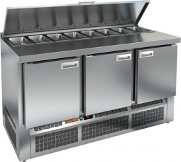 Саладетта (холодильный стол для салатов) HICOLD SLE1-111GN с крышкой