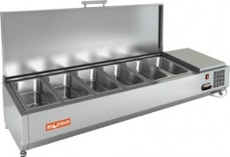 Холодильная витрина HICOLD VRTU 1390 1/3 для ингредиентов