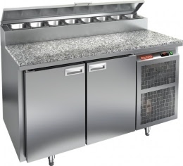 Холодильный стол для пиццы HICOLD PZ2-11/GN камень
