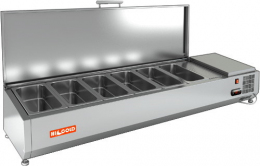 Холодильная витрина HICOLD VRTU 1525 1/4 для ингредиентов к PZE4