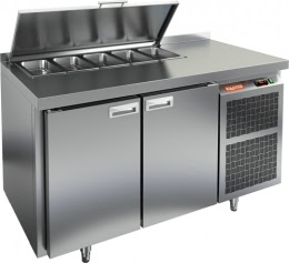 Саладетта (холодильный стол для салатов) HICOLD SL1-11GN с крышкой